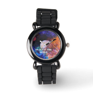 Montre Galaxie colorée Peinture Parties scintillant Cool