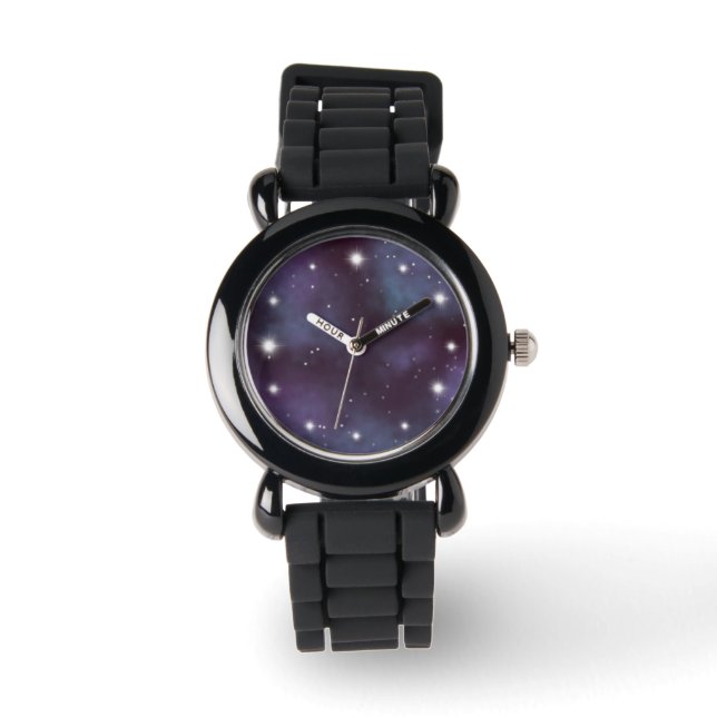 Montre Galaxie mystique de Violet Dusty (Recto)