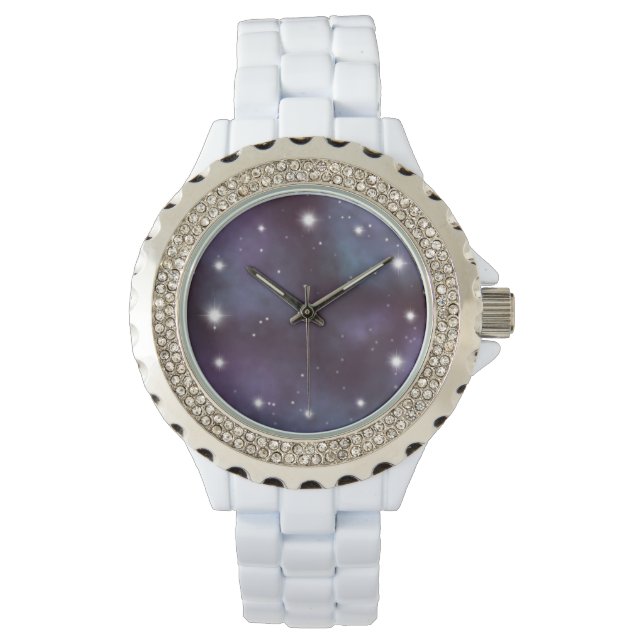 Montre Galaxie mystique de Violet Dusty (devant)