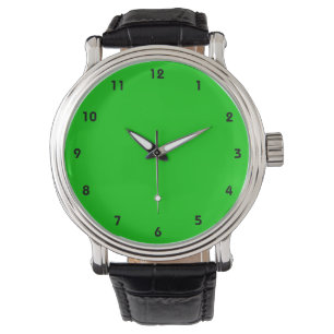 Montre Gamme de couleurs de base verte