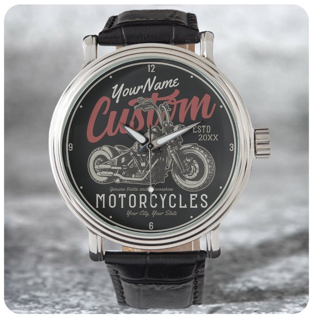 Montre Garage de moto Rebel Cruiser Personnalisé (Créateur téléchargé)