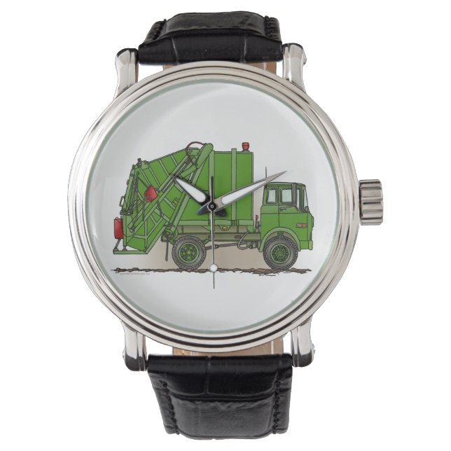 Montre Garbage Truck Green (devant)