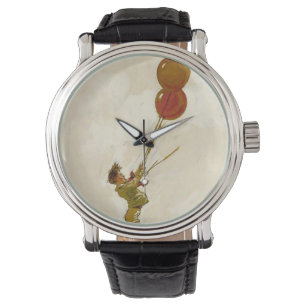 Montre Garçon vintage avec ballons rouges à une fête d'an