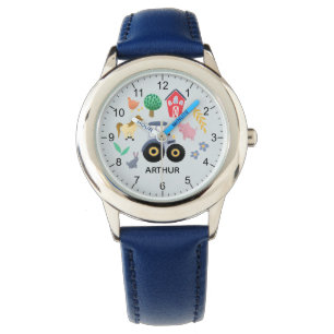Montre Garçons Cute Farm Animal et Blue Tractor Enfants