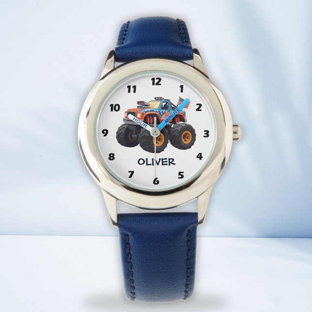 Montre Garçons de camion monstre coloré (Créateur téléchargé)