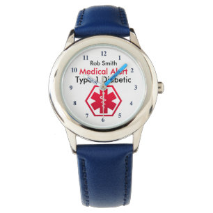 Montre Garçons Diabète Alerte Médicale Type 1 ou 2