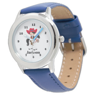 Montre Garçons mignon cowboy ajouter nom