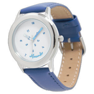 Montre Garçons Nom Cool Cute Funny Jumbled Heures Blue K