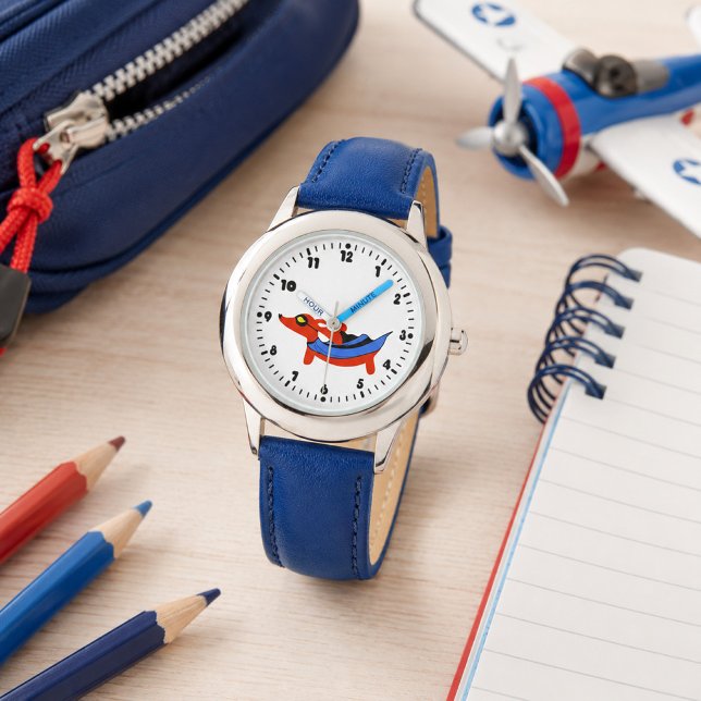 Montre Garçons Super Duper Dachshund Superhero Watch (Boys Super-duper Dachshund Superhero Watch)