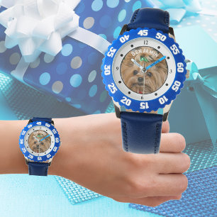 Montre GARDE DE NOM DE PHOTO POUR ENFANTS - Animaux de co