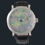 Montre Garden à Giverny by Claude Monet<br><div class="desc">Claude Monet - Garden à Giverny. Beautiful impressionism painting of a garden in Giverny by Claude Monet.</div>