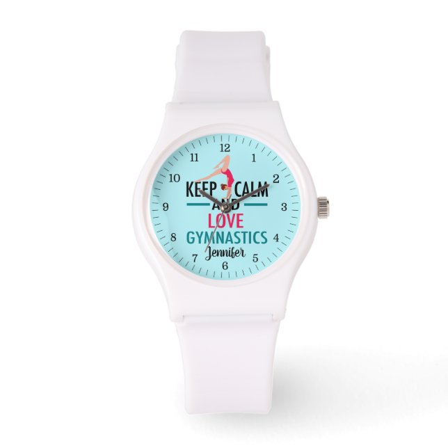 Montre Garder l'amour calme Gymnastique mignonne Gymnaste (Recto)
