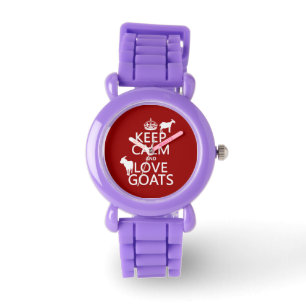 Montre Gardez le calme et aimez les chèvres