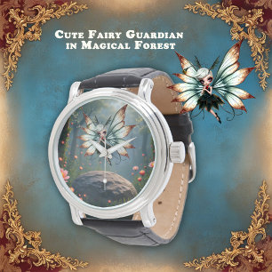 Montre Gardien de la fée mignonne dans la forêt magique