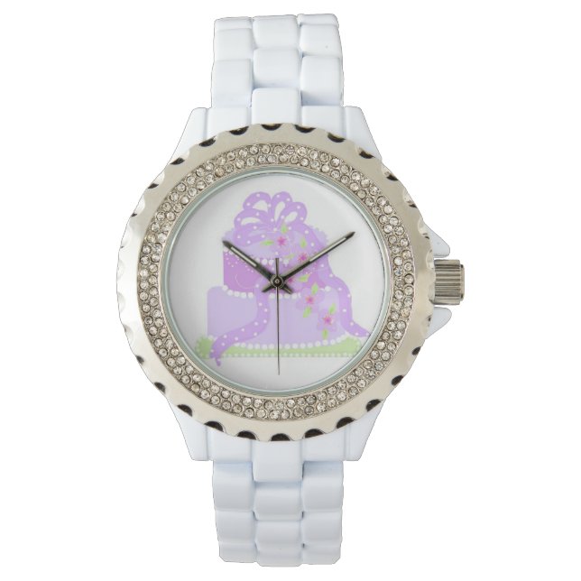 Montre Gâteau Fantaisie Violet (devant)