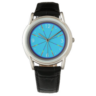 Montre Gay pride LGBT Rainbow Rings Sky Blue Wrist