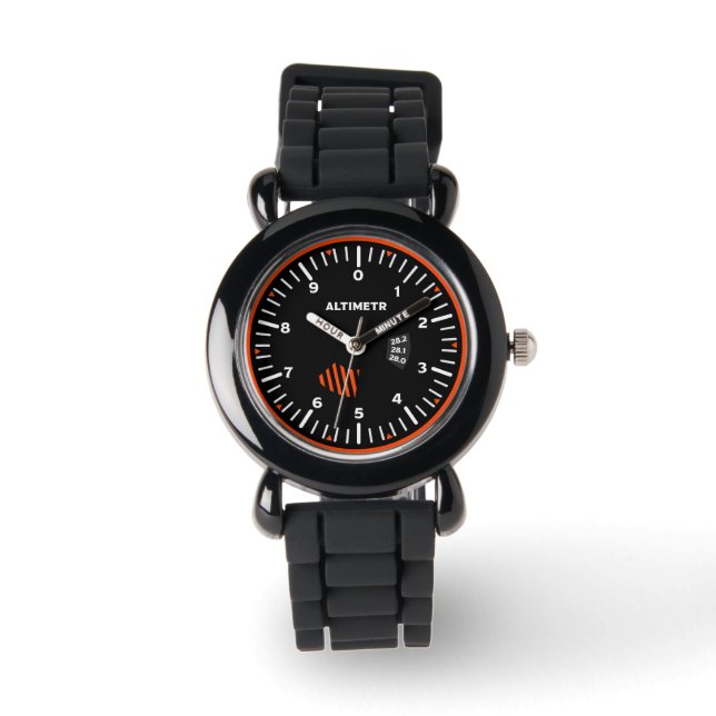 Montre Geek de l'aviation pilote Altimeter (Recto)