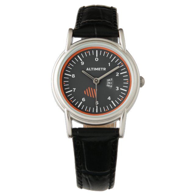 Montre Geek de l'aviation pilote Altimeter (devant)