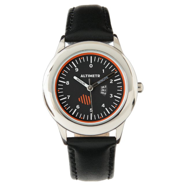 Montre Geek de l'aviation pilote Altimeter (devant)