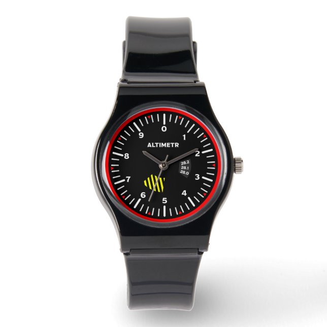 Montre Geek de l'aviation pilote Altimeter (Recto)