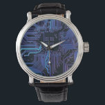 Montre Geek Sortie carte de circuit électronique Nerd PCB<br><div class="desc">PCB Circuit Board cadeaux pour les geeks ou cadeaux pour les nerds. En voici un pour l'Ordinateur Nerd ou Geek en chacun de nous. Geek Sortez votre Nerd avec cette carte circuit électronique PCB. Il s'agit d'une image de fond d'une carte de circuit imprimé ou d'une carte de circuit électronique....</div>