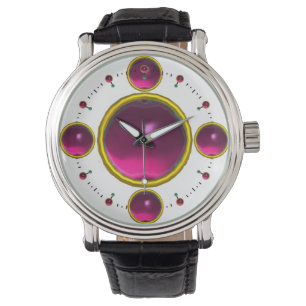 Montre GEM STONE NUMÉRIQUE or rose amethist