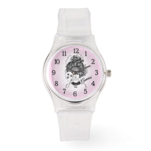 Montre Gemini Masqué Lady Zodiac rose