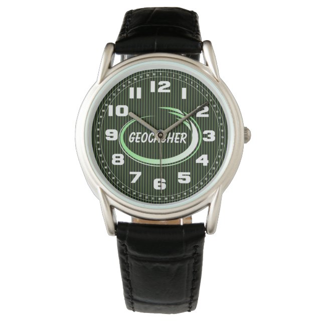 Montre Geocacher Green Splash (devant)