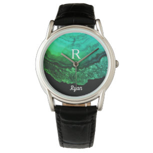 Montre Geode Agate Monogram Initials