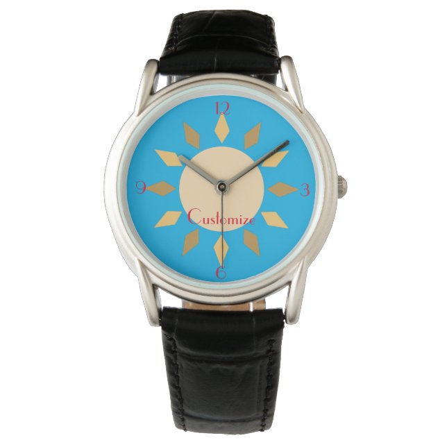 Montre Geometric Sun Circle Thunder_Cove (devant)
