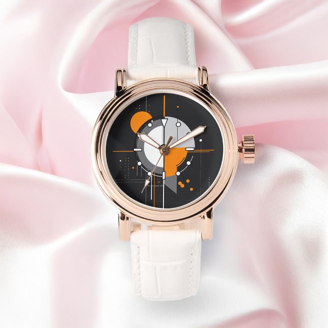 Montre Géométrie technique minimaliste Abstraite ChronoCo (Créateur téléchargé)