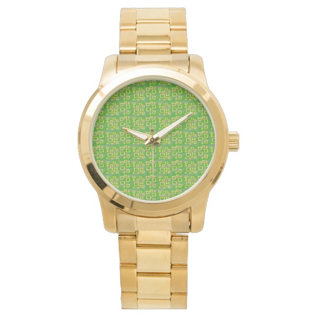 Montre Géométrique Vert (devant)