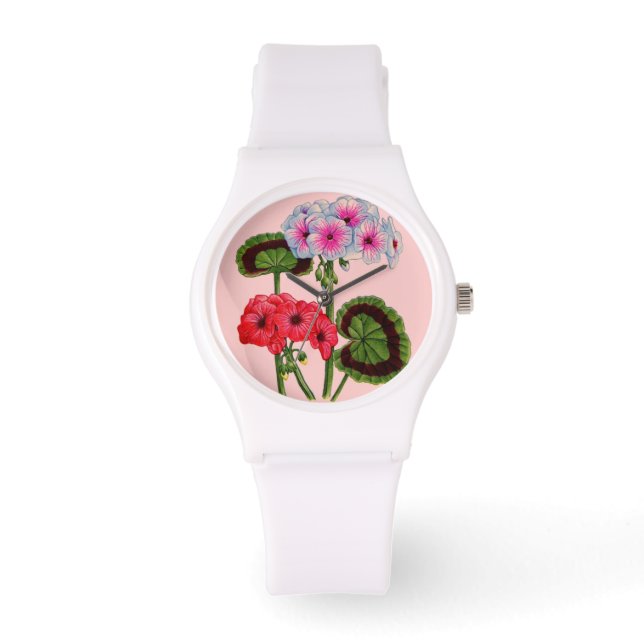 Montre géraniums (Recto)