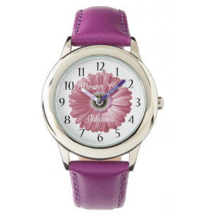 Montre Gerbera Daisy Flower Girl rose
