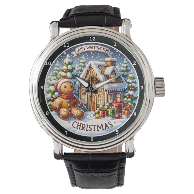 Montre Gingerbread Village Charm Festive Christmas Wall  (devant)