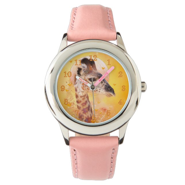 Montre Giraffe Bébé QUAND NOUS ÉTIONS JEUNES (devant)