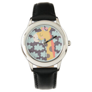 Montre Giraffe et nuages