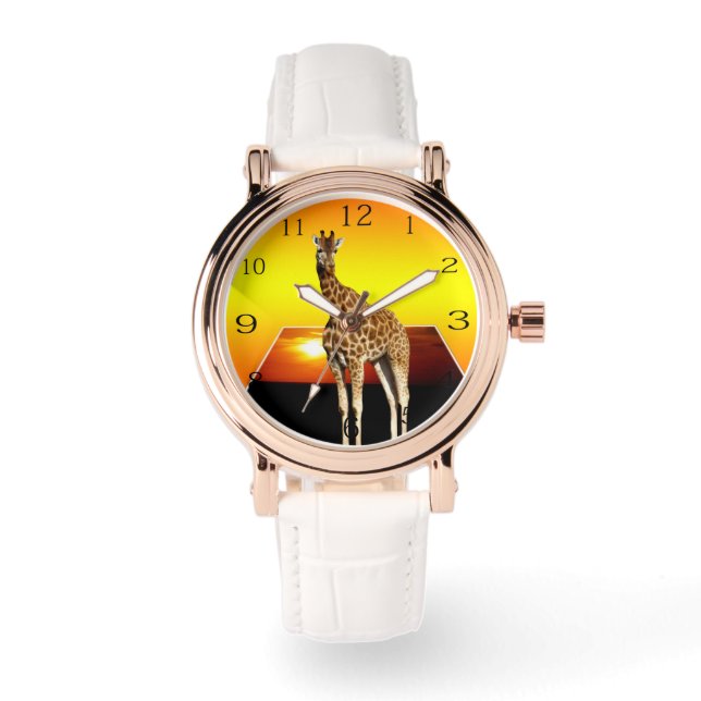 Montre Giraffe Sunshine Pop Out Art, (Recto)