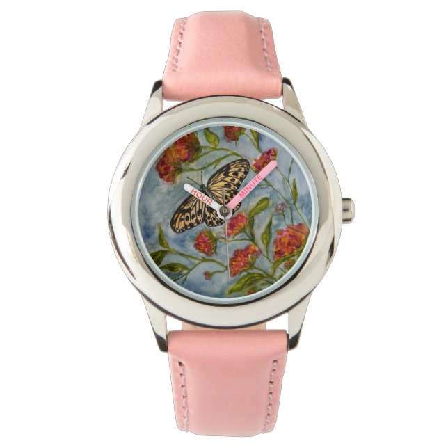 Montre Girls Sweet Butterfly Kids Watch (devant)