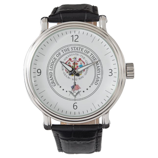 Montre Gîte de franc-maçonnerie de l'état de Mariland (devant)