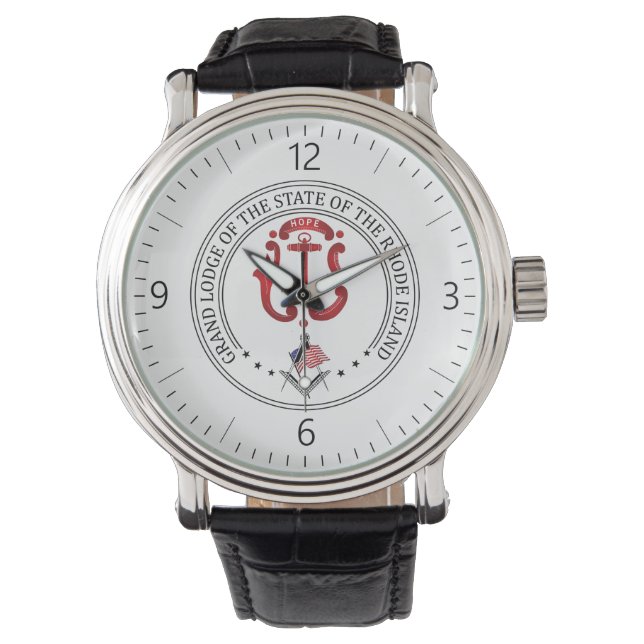 Montre Gîte de franc-maçonnerie de l'état de Rohde Island (devant)
