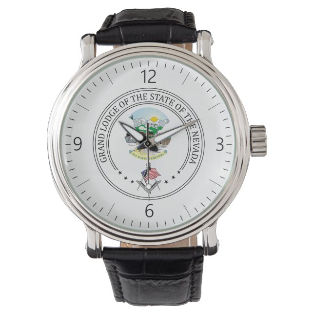 Montre Gîte de franc-maçonnerie de l'état du Nevada (devant)