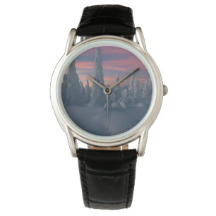 Montre Glace et neige   Arbres couverts de neige, Laponie