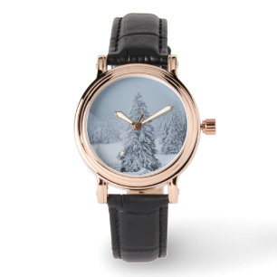 Montre Glace et neige Bois, Alpes suisses