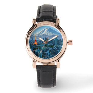 Montre Glace et neige   Mt. Fuji et Tokyo Skyline