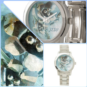 Montre Glam Feminine Retro Vintage Lily Brooch