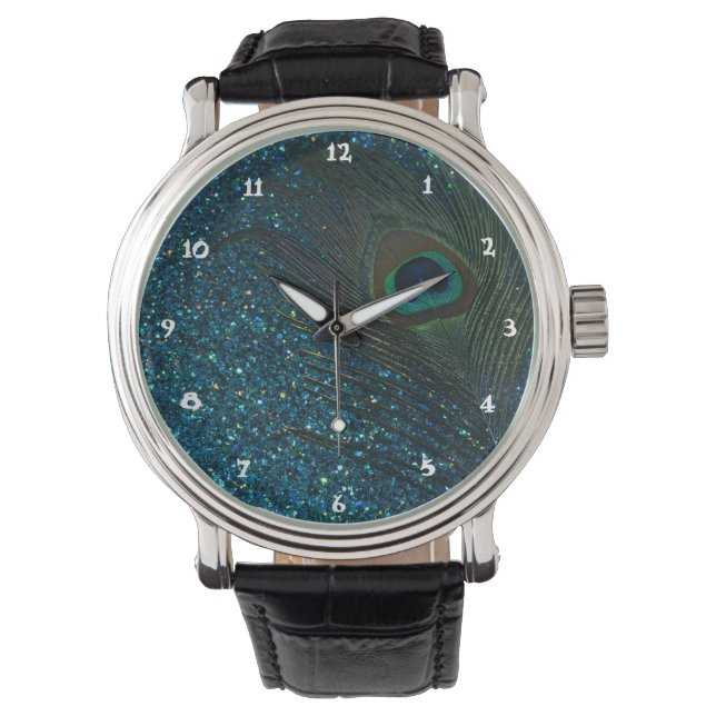 Montre Glitter Aqua Peacock (devant)