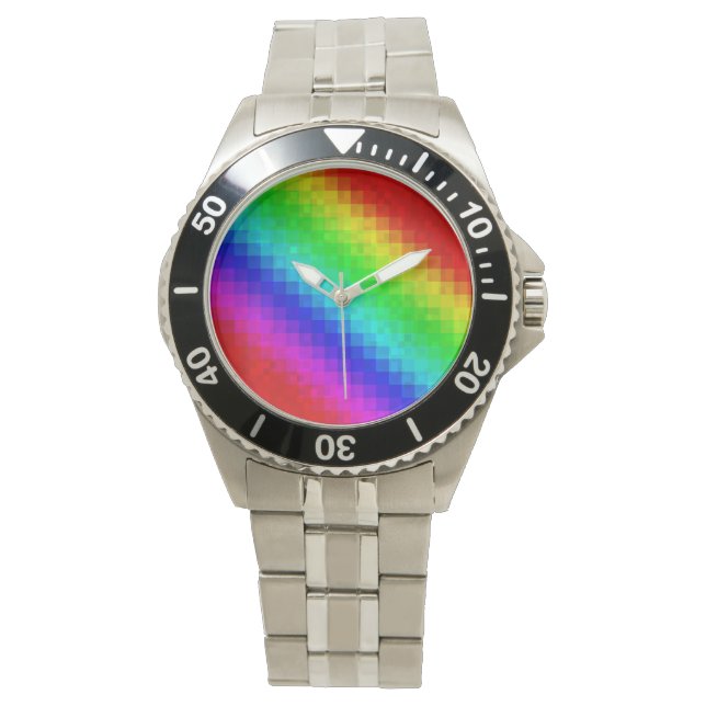 Montre Glitzy Rainbow Dazzler, (devant)