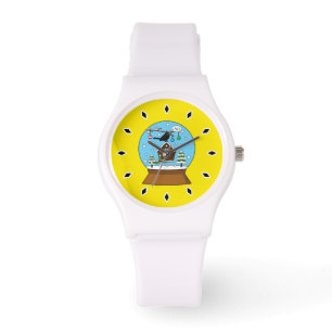 Montre Globe des neiges avec chant Blackbird