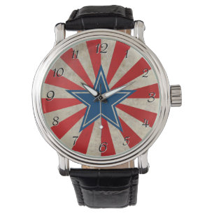 Montre Gloire vieillissante - Rouge, Blanc et Bleu